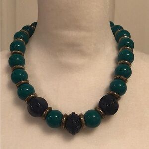 COSTUME Jewelry Green/Blue Beads
